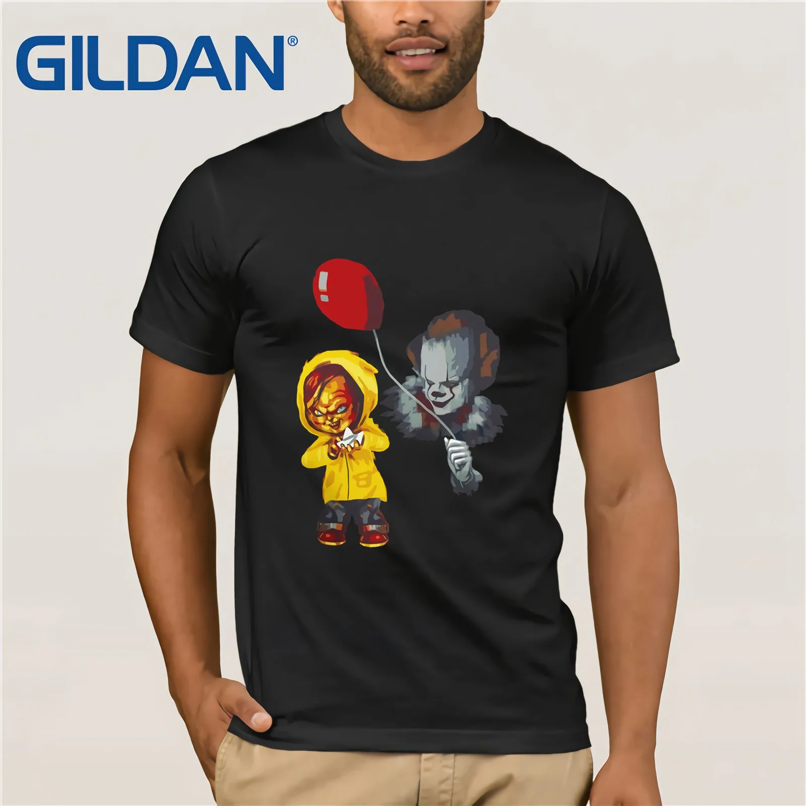Это Pennywise Джорджи Чаки Стивен Кинг футболки 2019 Летняя мужская футболка с коротким