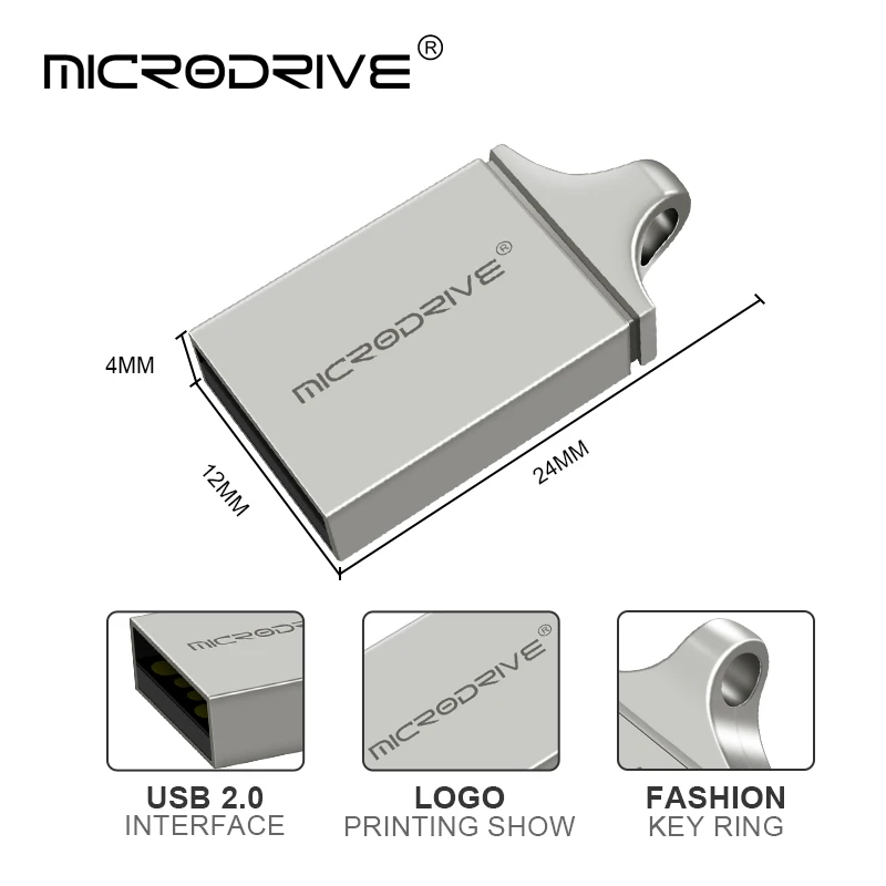 Металлическая Флешка 32 Гб 64 ГБ USB флэш-память 4 8 16 USB-флешка 128 металлический u-диск