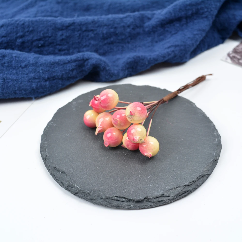 Искусственный цветок красный жемчуг 1 см 10 шт. | Дом и сад