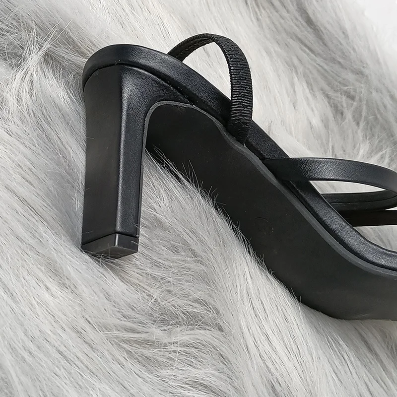 

Women Sandals 2021 Ladies 8.5cm High Heels Shoes Woman Pumps Open Toes Fashion Party Female Lady Heels Shoes Sandals For Women