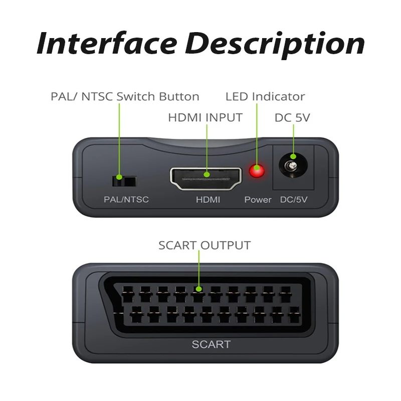 Лидер продаж высококлассный преобразователь 1080P HDMI на SCART-совместимый Видео