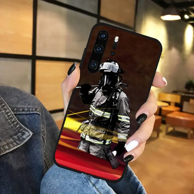 

Firefighter Heroes Fireman Phone Case For Huawei honor Mate P 9 10 20 30 40 Pro 10i 7 8 a x Lite nova 5t