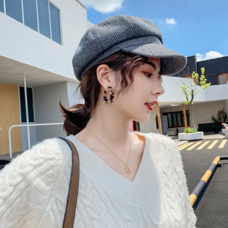 T-MAC новая мода шерстяная восьмиугольная шапка шапки женские 8 цветов осень зима