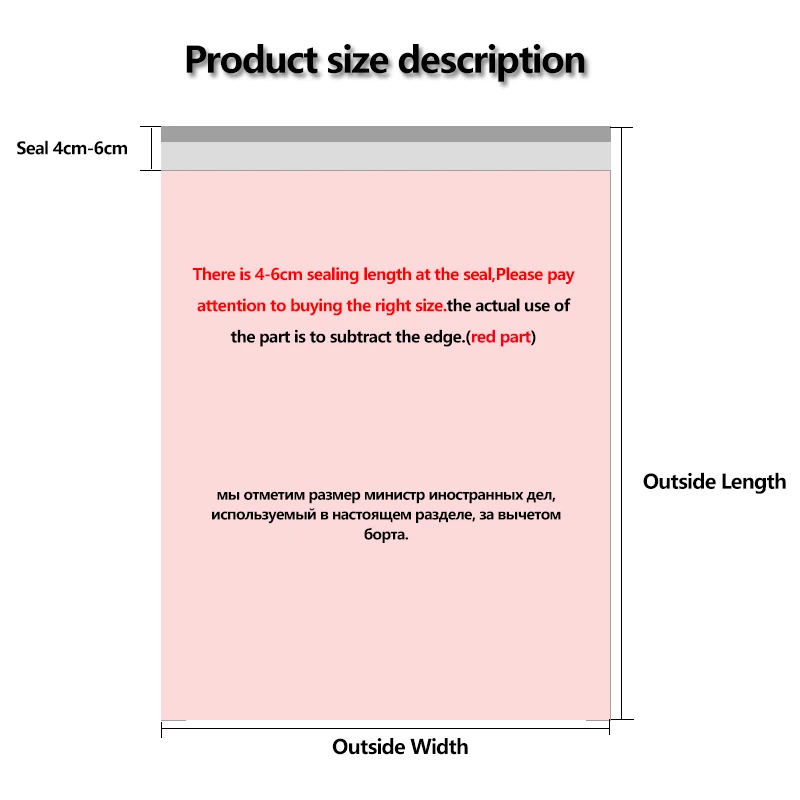 200 шт прозрачные самоклеящиеся Упаковка Мешки прозрачный Пластик целлофановая