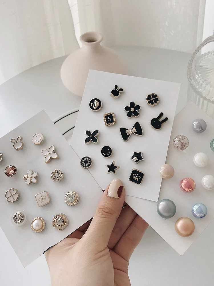 Женская Брошь украшение для одежды пряжка защиты от воздействия милый воротник