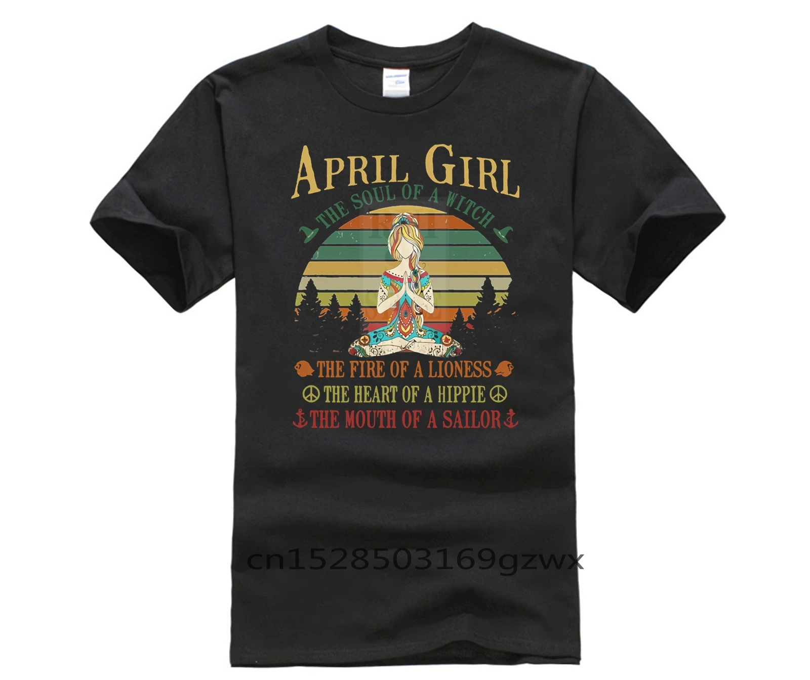Качественная модная с коротким рукавом мужская футболка April Girl The Soul Of A Witch Fire Lioness