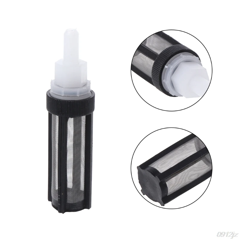 Пластиковый черный фильтр с прямой головкой для водяного насоса садового