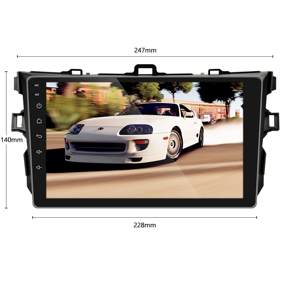 Автомобильный радиоприемник Camecho 2 Din Android 10 1 GPS мультимедийный плеер для Toyota Corolla