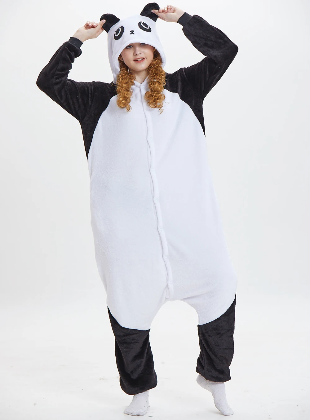 Комбинезон комбинезон в виде панды пижама единорога для взрослых теплая одежда