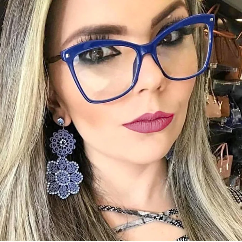 Оправа для очков TR90 женская Антибликовая синяя компьютера|Мужские очки кадры| |