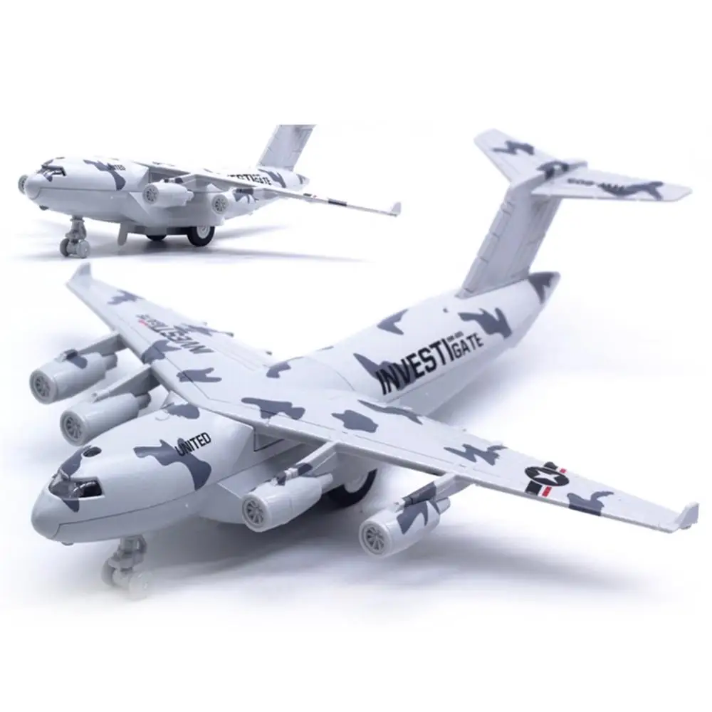 Литая модель самолета для транспортировки C17 светящаяся образовательная игрушка