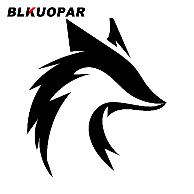 Автомобильная наклейка с логотипом BLKUOPAR Fox креативная устойчивая к царапинам