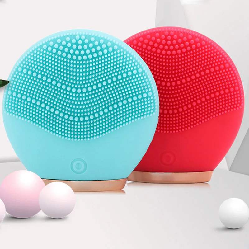 EAS-электрическая вибрационная Очищающая щетка для лица удаления черных точек