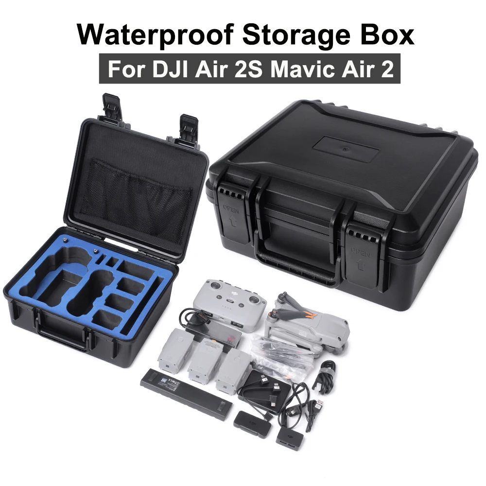 

Waterproof Storage Bag for DJI Air 2S/Mini 2 Drone Explosion-proof Hard Cover Shell Handbag Portable Carrying Case Accessory