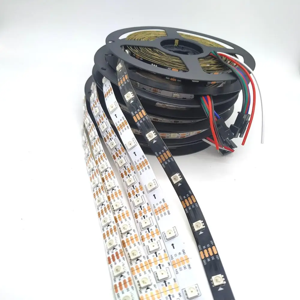 Пиксельная Светодиодная лента WS2813 (обновление WS2812B) RGB индивидуально Адресуемая с