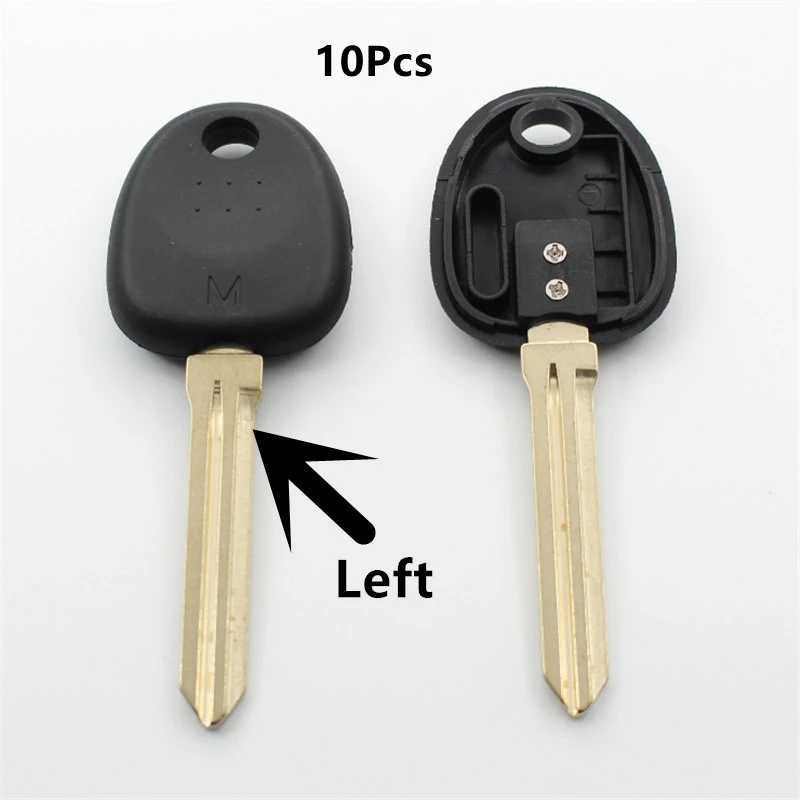 

XIEAILI 10Pcs/lot Replacement Case Transponder Car Remote Key Fob Shell For Hyundai Elantra/Santafe Left Blade K101