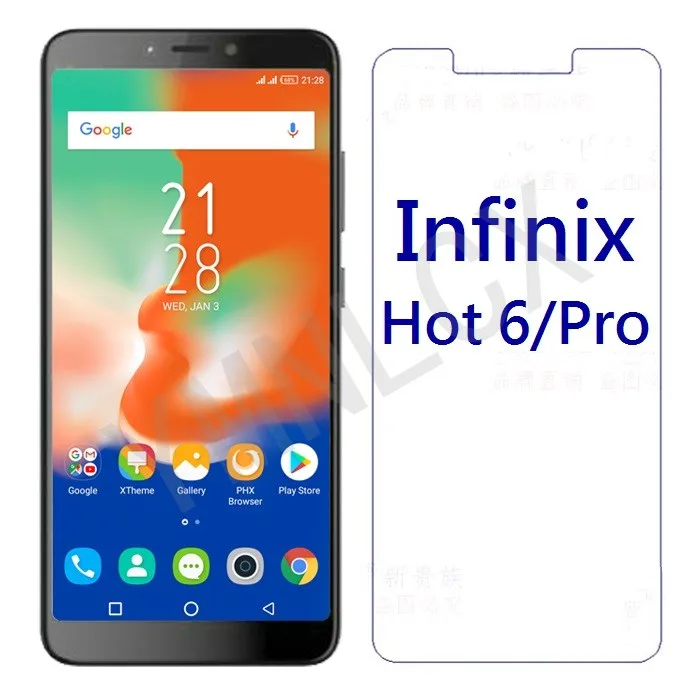 Для Infinix Hot 6 закаленное стекло Pro защита для экрана 2.5D 9H Защитная стеклянная