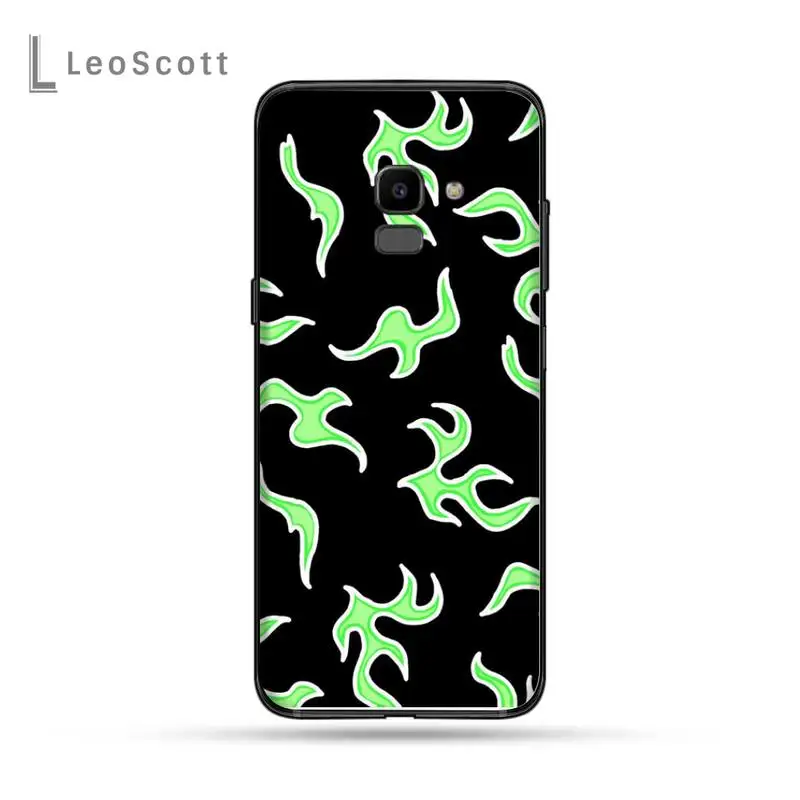 

Blue Flame Fire Phone Case For Samsung Galaxy J2 J4 J5 J6 J7 J8 2016 2017 2018 Prime Pro plus Neo duo