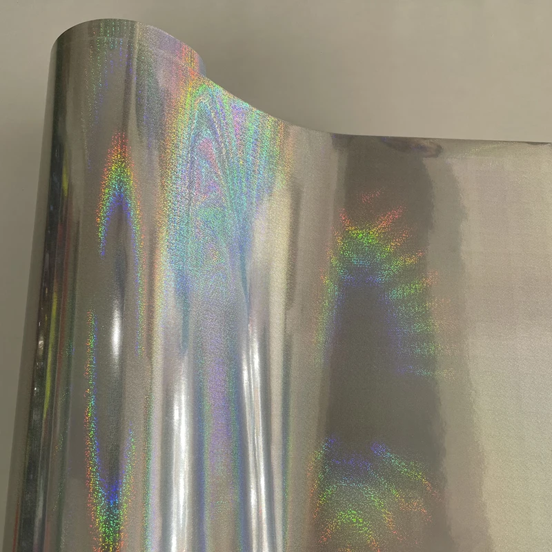 

50x500 см Блестящая серебряная Лазерная виниловая наклейка с жемчугом для шлифовки автомобиля, самоклеящаяся пленка без пузырьков воздуха