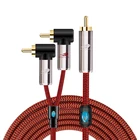 RCA к 2x RCA Мужской Hi-Fi аудио Y сплиттер кабель для сабвуфера домашний стерео звук системный динамик ТВ усилитель экранированные шнуры