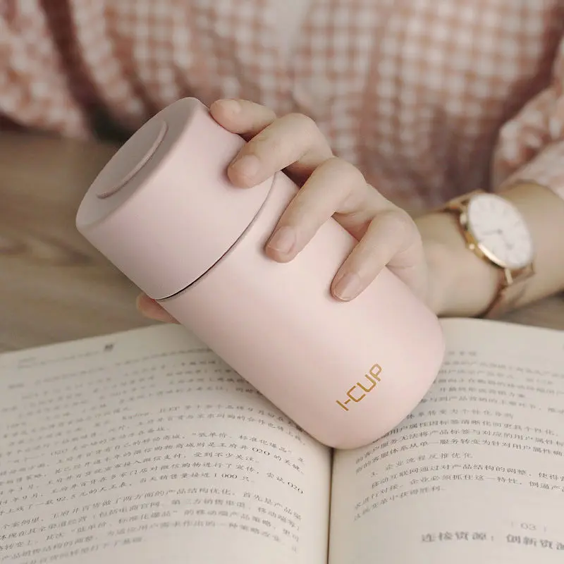 

316 Lovely Thermos Cup Female Portable Tea Cup Stainless Steel Teacup with Tea Leakage Tea Separation Cup Male Student Kettle