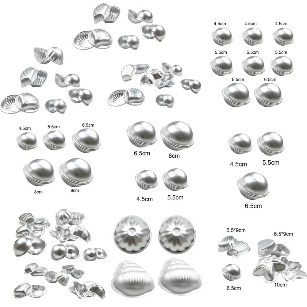 

Semicircle Sphere Bath Mold Aluminium Alloy Bath Bomb Molds DIY Bathing Tool Salt Ball Homemade Crafting Gifts Mould