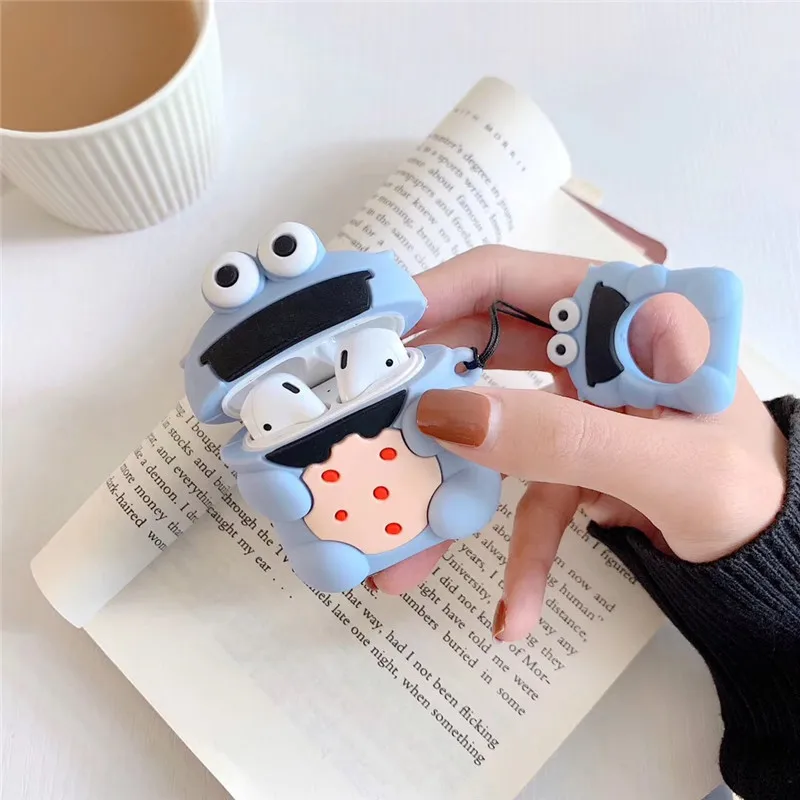 Чехол для AirPods Модный милый чемодан сумка для багажа беспроводной Чехол для наушников для Apple Airpods 2 Защитная крышка с кольцом брелок