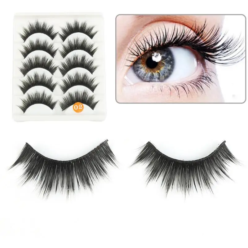 5 пар 5D норковые ресницы толстые классические накладные Мягкие Накладные