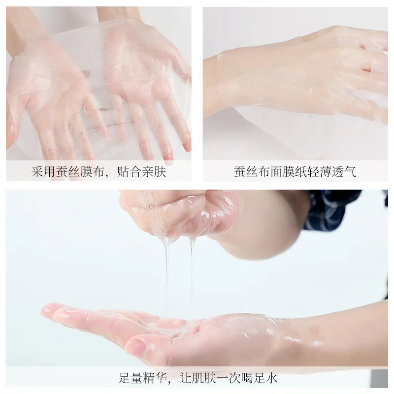 

10pcs Venzen Placenta Whitening Essence Mask Brightens Skin Color Refreshing Oil-Control Hydration Mask-Piece Facial Care