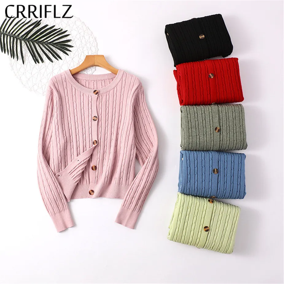 Элегантный осенне-зимний женский свитер вязаный кардиган ретро куртка женская