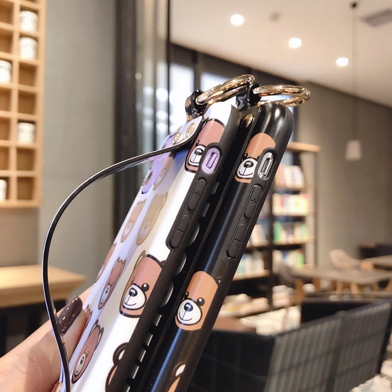 Чехол с мультяшным медведем для iPhone 11 12 Pro xs max xr x 10 7 8 plus 13promax | Мобильные телефоны и