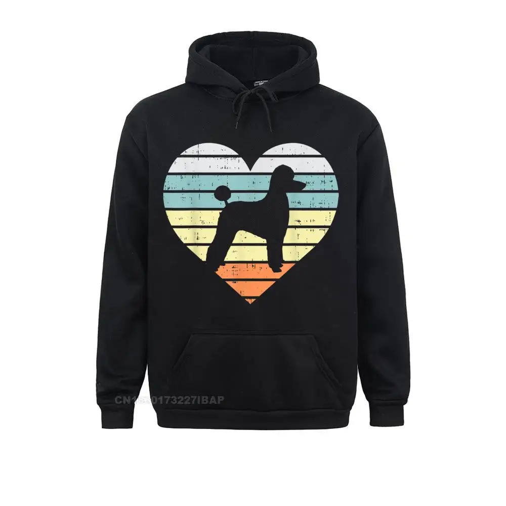 

Poodle Silhouette Heart Sunset Retro Dog Lover Owner Gift Classic Printing Hoodies Camisas Sweatshirts For Men Cosie Hoods
