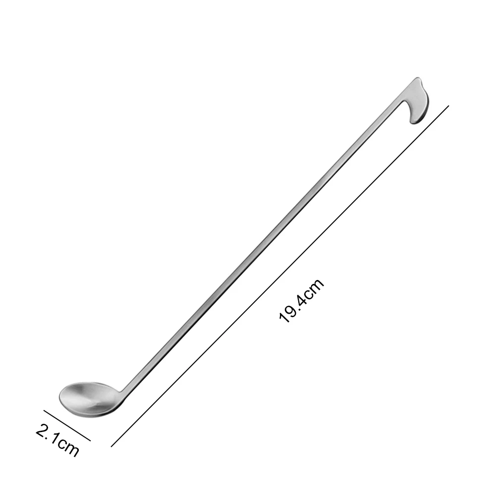 Нержавеющая сталь Кофе питьевой Примечание в форме ложка для перемешивания