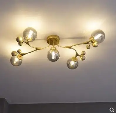 Роскошный романтический потолочный светильник в скандинавском стиле для