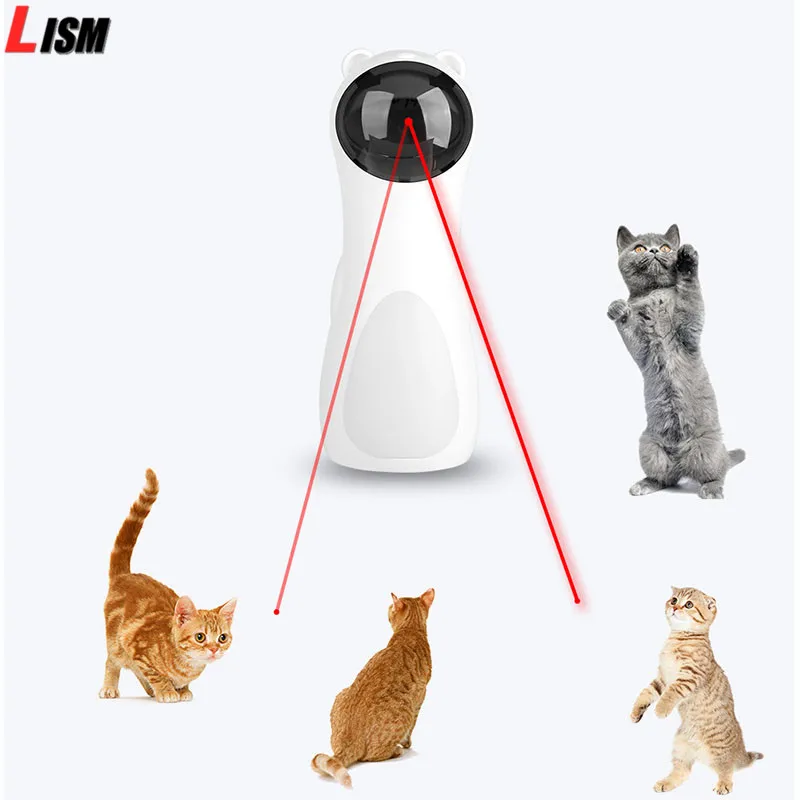Кошачья интерактивная игрушка регулируемый светодиодный лазер Забавные игрушки