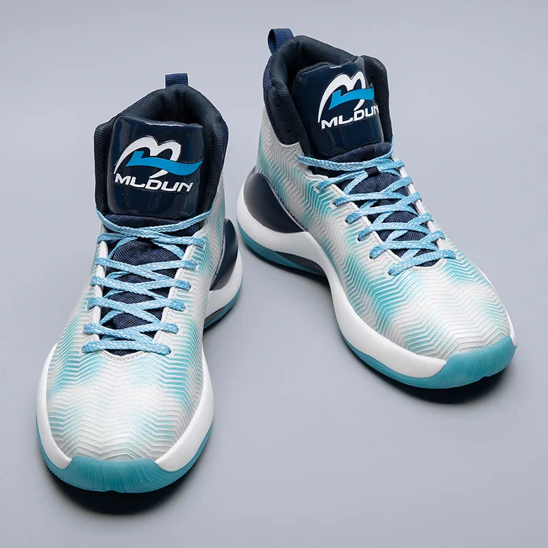 Professional Men Basketball Shoes Fashion Comfortable Sports Ankle Boots Athletic Training Anti-slip Wearable Street Basketball