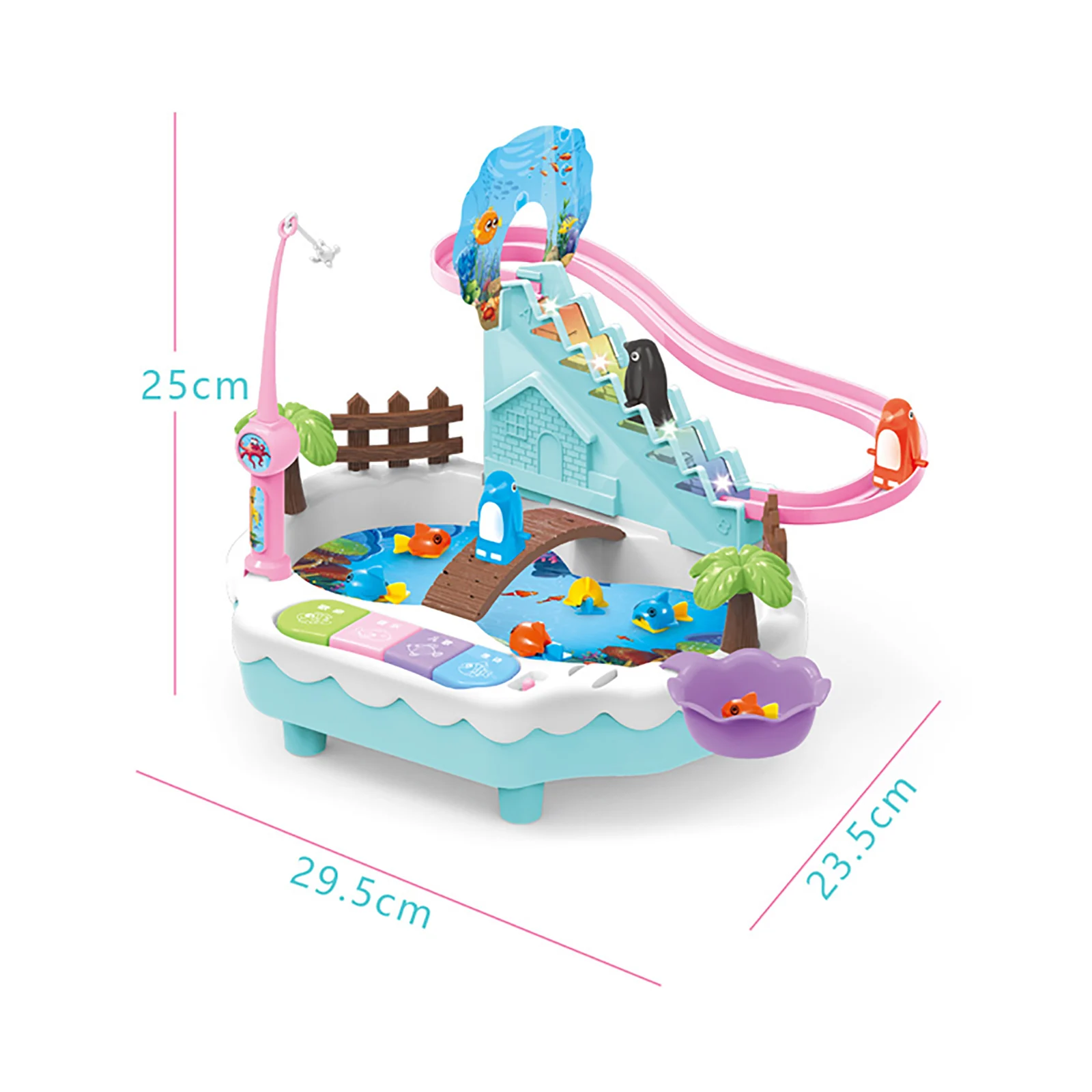 

Electric Musical Fishing Toy Children Magnetic Fishing Toy Multifunctional Magnetic Outdoor Sports Toys For Children Kids Gifts