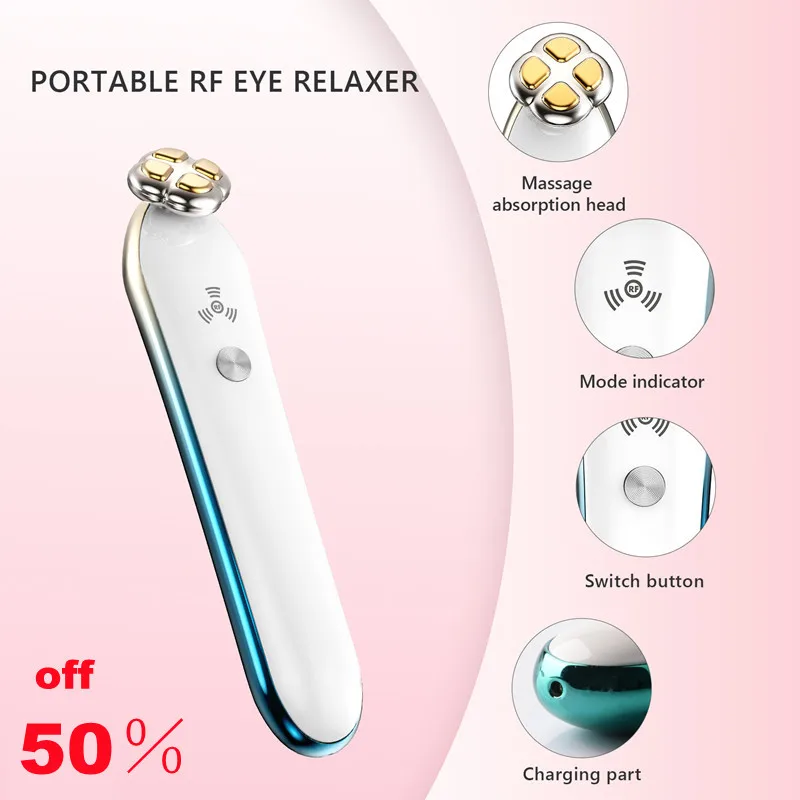 Face Lifting Radio Frequency Machine RF Ems Beauty Instrument Eye Care Machine Anti-aging Wrinkle Firming Tool  Face Massager