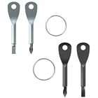 Многофункциональная отвертка из нержавеющей стали, мини-отвертка в форме ключа с прорезями, Карманный Брелок с отвертками, 1 набор