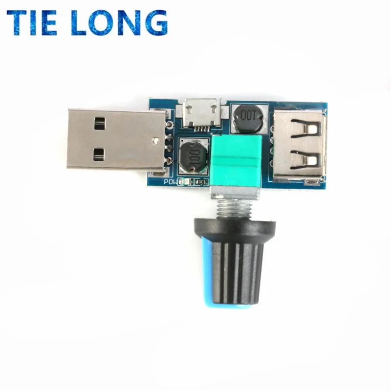 DC 4V-12V 5W XY-FS USB-вентилятор бесступенчатый регулятор скорости вентилятора USB