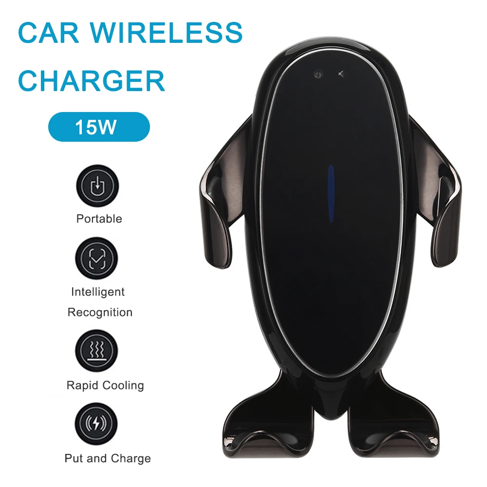 U2 15 Вт 2 в 1 Универсальный Автомобильный держатель для телефона беспроводной