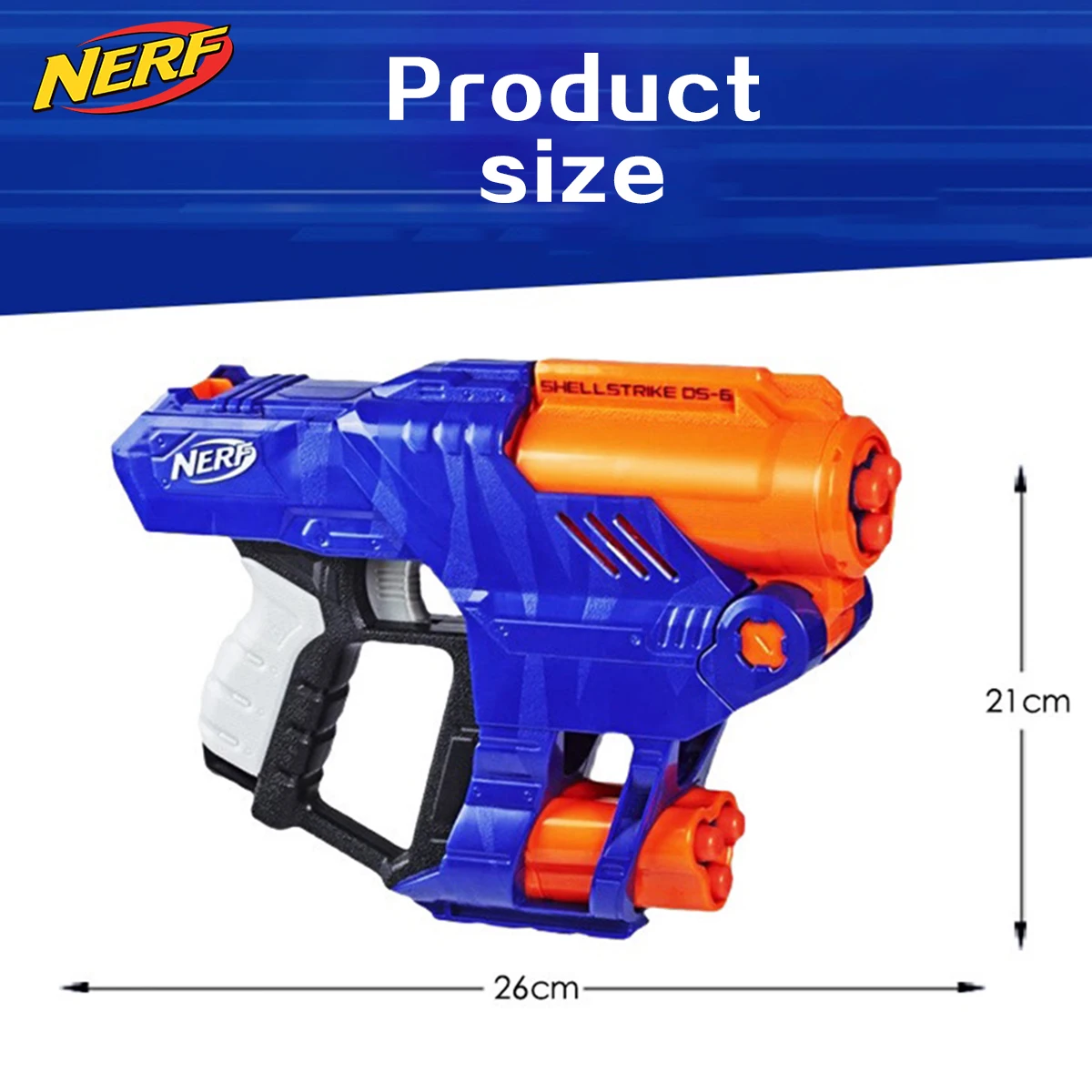 

NERF Heat Flame Elite Series 2.0 Commander Star Speed Soft Bullet Gun Boy Children Terrorist Toy Gun Carapace Launcher E6171