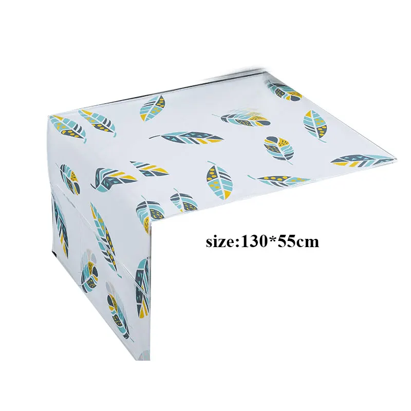 

Floral Printed Refrigerator Dust Proof Cover With Pocket Dust Cloth Washing Machine Waterproof Cover For Home Household Storage