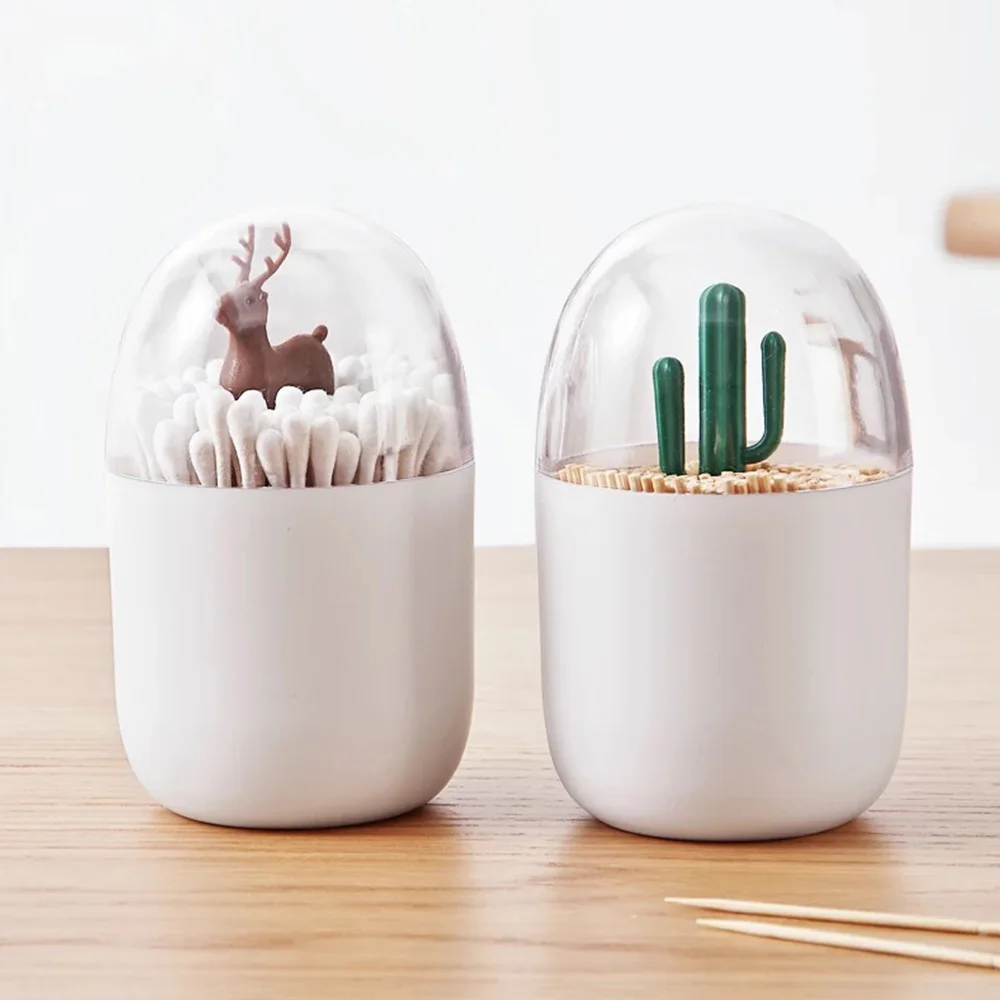 

Toothpick Box Practical Creative Portable Cotton Swab Holder for Home Office