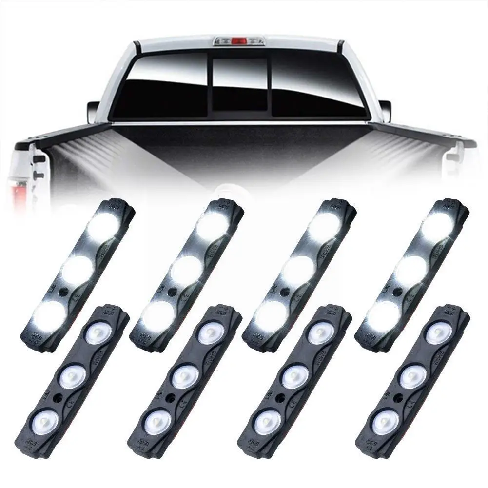 

RV Atmosphere Light LED Pod Kit Strip Mini Designed Interior Trunk For Car Bed Cargo White Waterproof Lights Truck Toyota Tundra