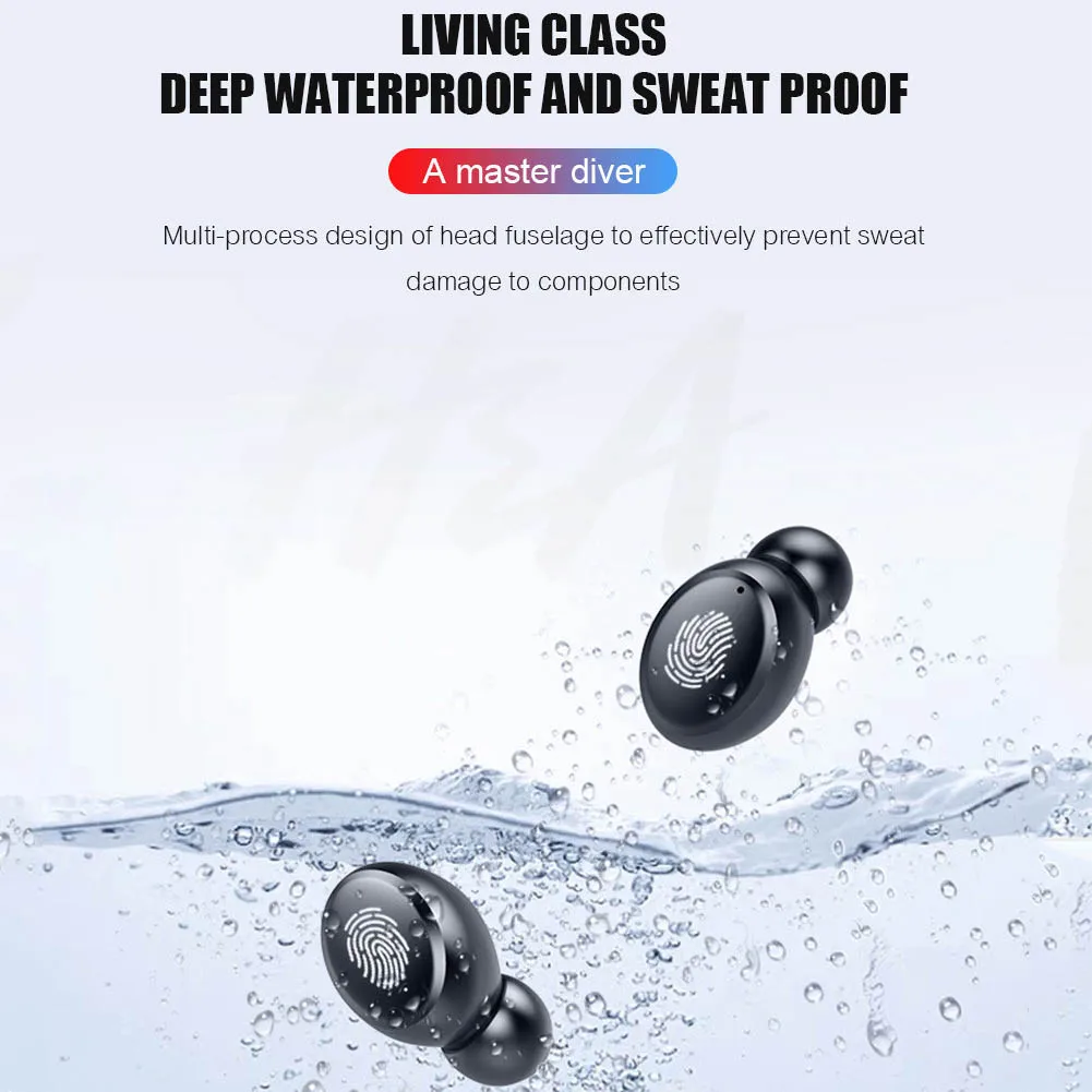 V11 9D стерео наушники вкладыши TWS с 5 0 Bluetooth Беспроводной Водонепроницаемый