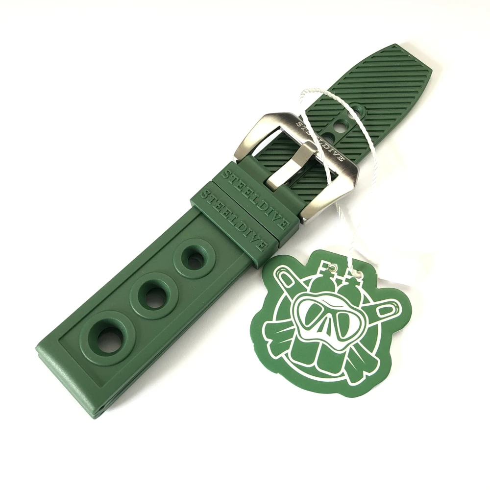 

STEELDIVE Dive Watches Rubber Strap 22mm Replacement Watch bands 20mm Automatic Watch 20/22mm Straps