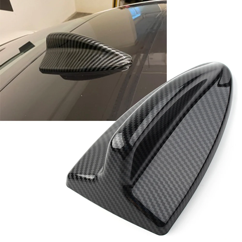 Car Shark Fin Antenna Cover Carbon Fiber ABS For BMW E90 E91 M3 3Series 1Series E82 2007 2008 2009 2010 2011 2012 2013 | Автомобили и