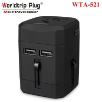 worldtrip wta 521 usb 2 5a multi function conversion plug travel multi country converter au plug to uk plug converter