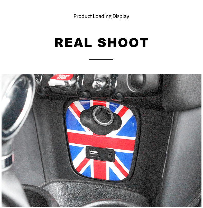 Union Jack AUX прикуриватель USB панель приборной панели 3D мягкая наклейка для Mini Cooper S F55 F56 F 56 автомобильные аксессуары